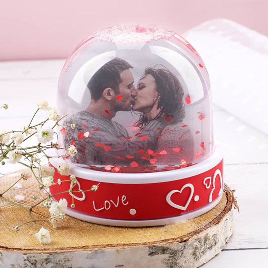 Schneekugel "Love" mit Ihren zwei Lieblingsfotos
