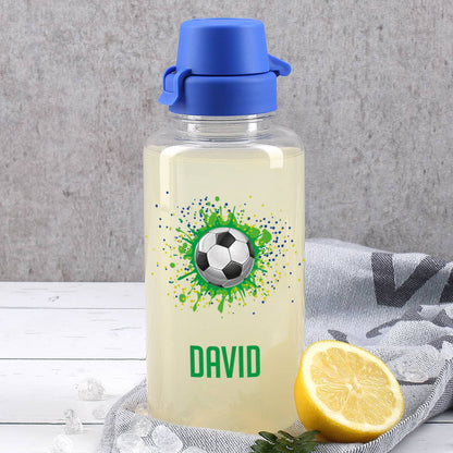 Fußball Trinkflasche mit Name, 0,7 L