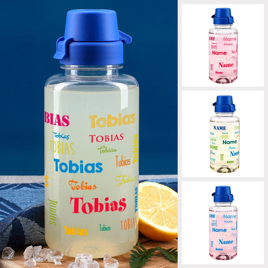 Trinkflasche mit Name in verschiedenen Farben 700 ml