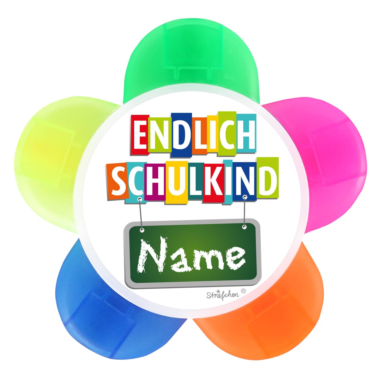 Textmarker mit Wunschname