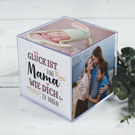 Fotowürfel mit Spruch passend zum Muttertag