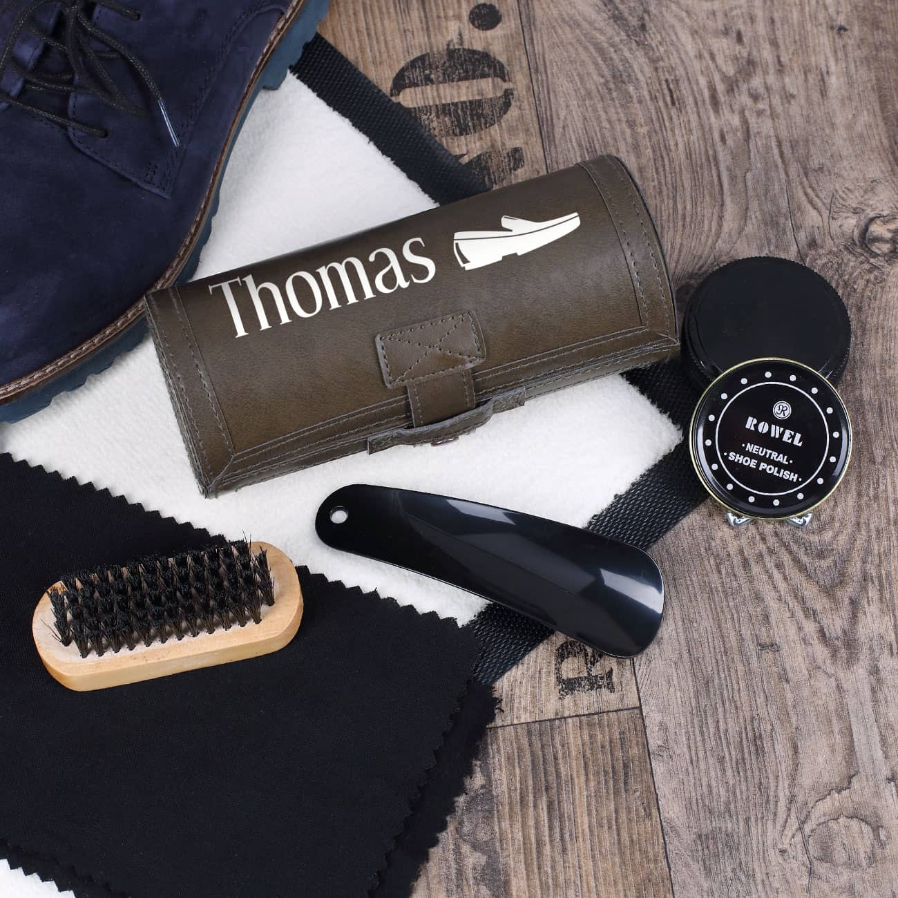 5-teiliges Schuhputzset