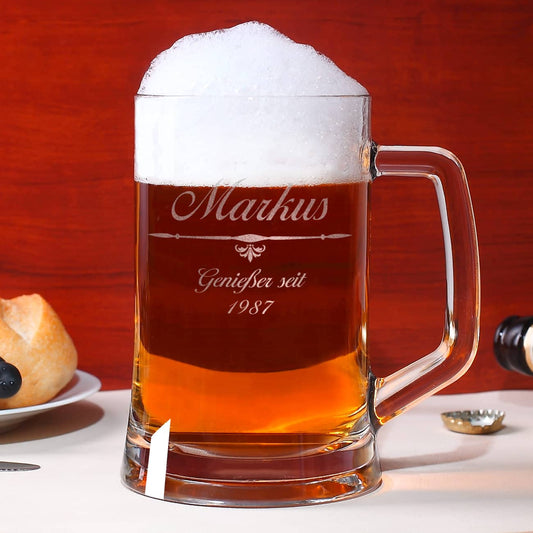 Bierglas mit persönlicher Gravur