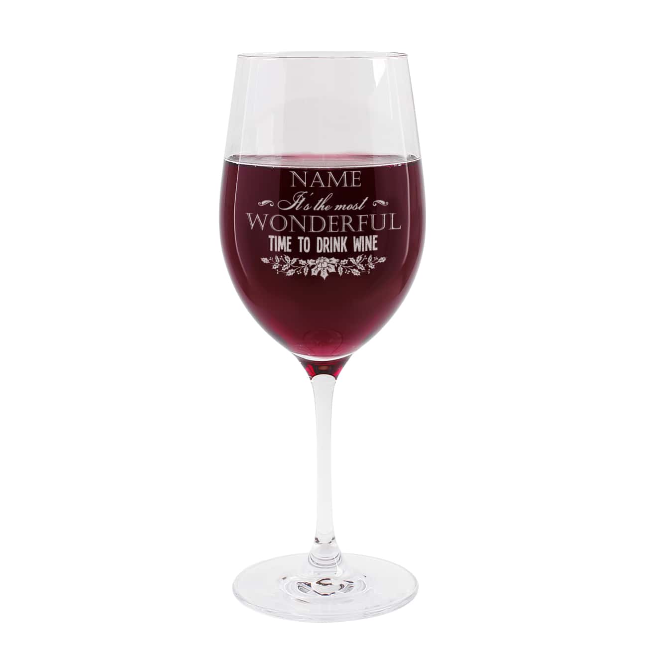 Weinglas mit Gravur als kleines Weihnachtsgeschenk