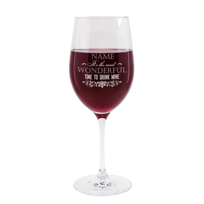 Weinglas mit Gravur als kleines Weihnachtsgeschenk