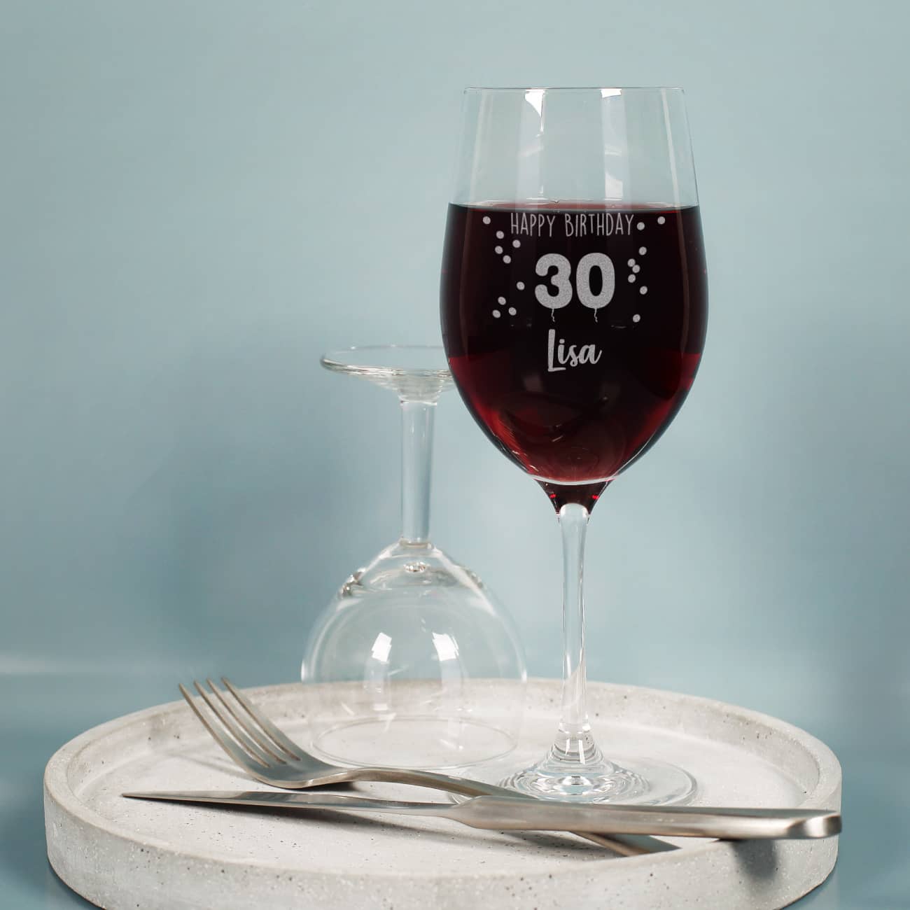 Leonardo Weinglas Happy Birthday 30 mit Gravur als kleines Geburtstagsgeschenk zum 30.