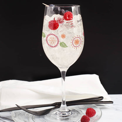 Abstraktes Blumen- und Blätter-Motiv als Druck