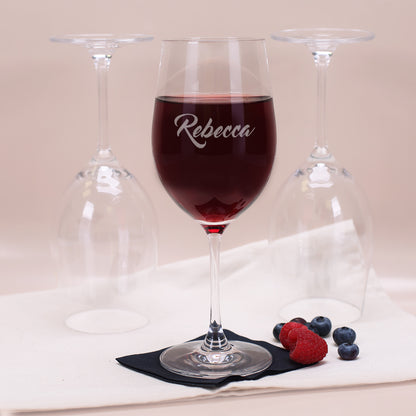 schlichtes Leonardo Weinglas mit Gravur