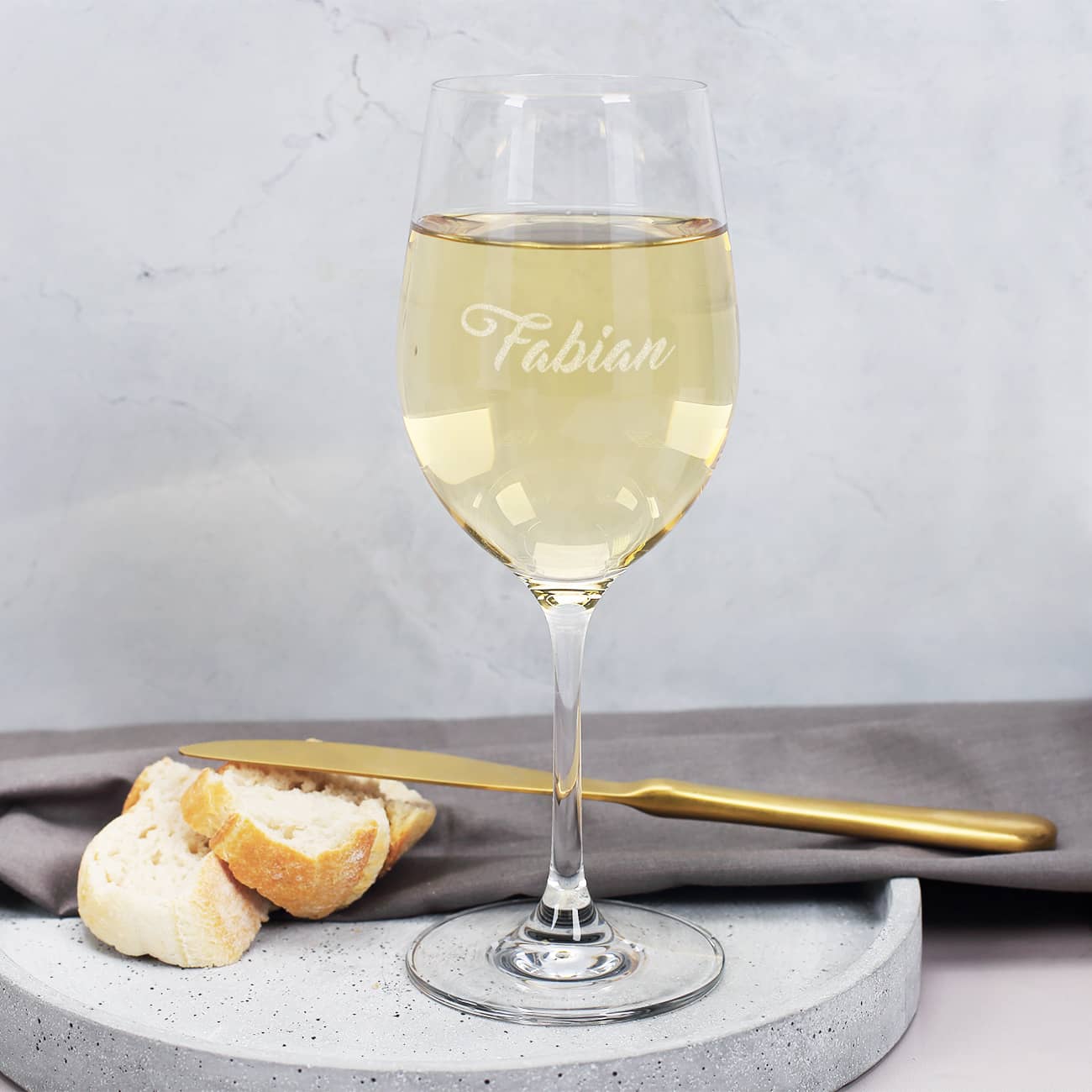 Schlichtes Leonardo Weinglas mit Namensgravur