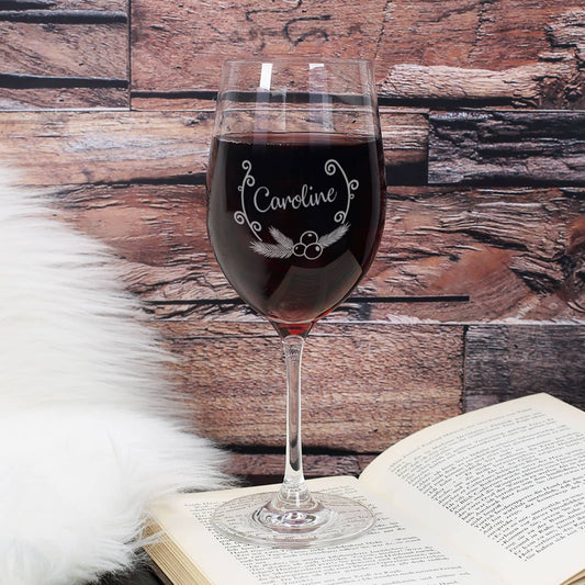 Graviertes Weinglas mit Ihrem Wunschnamen