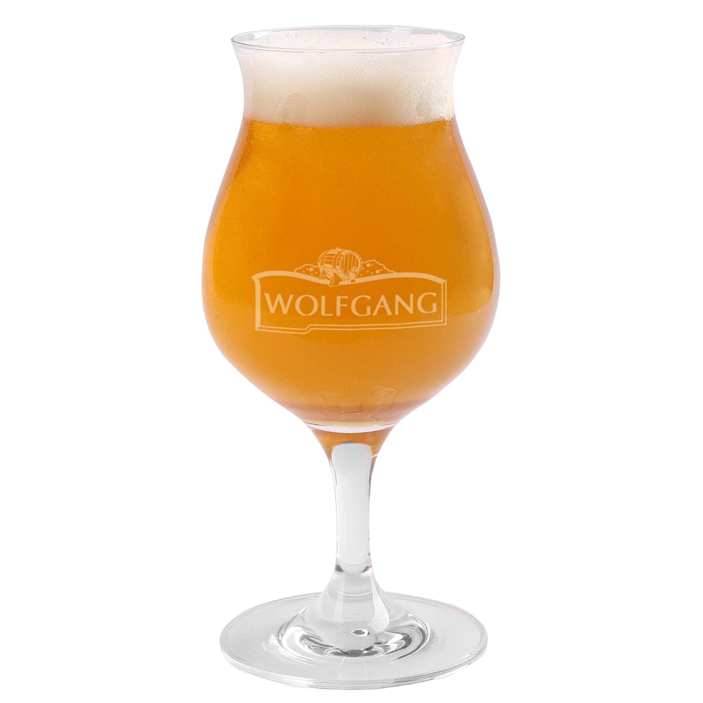 Pilstulpenglas mit Namensgravur