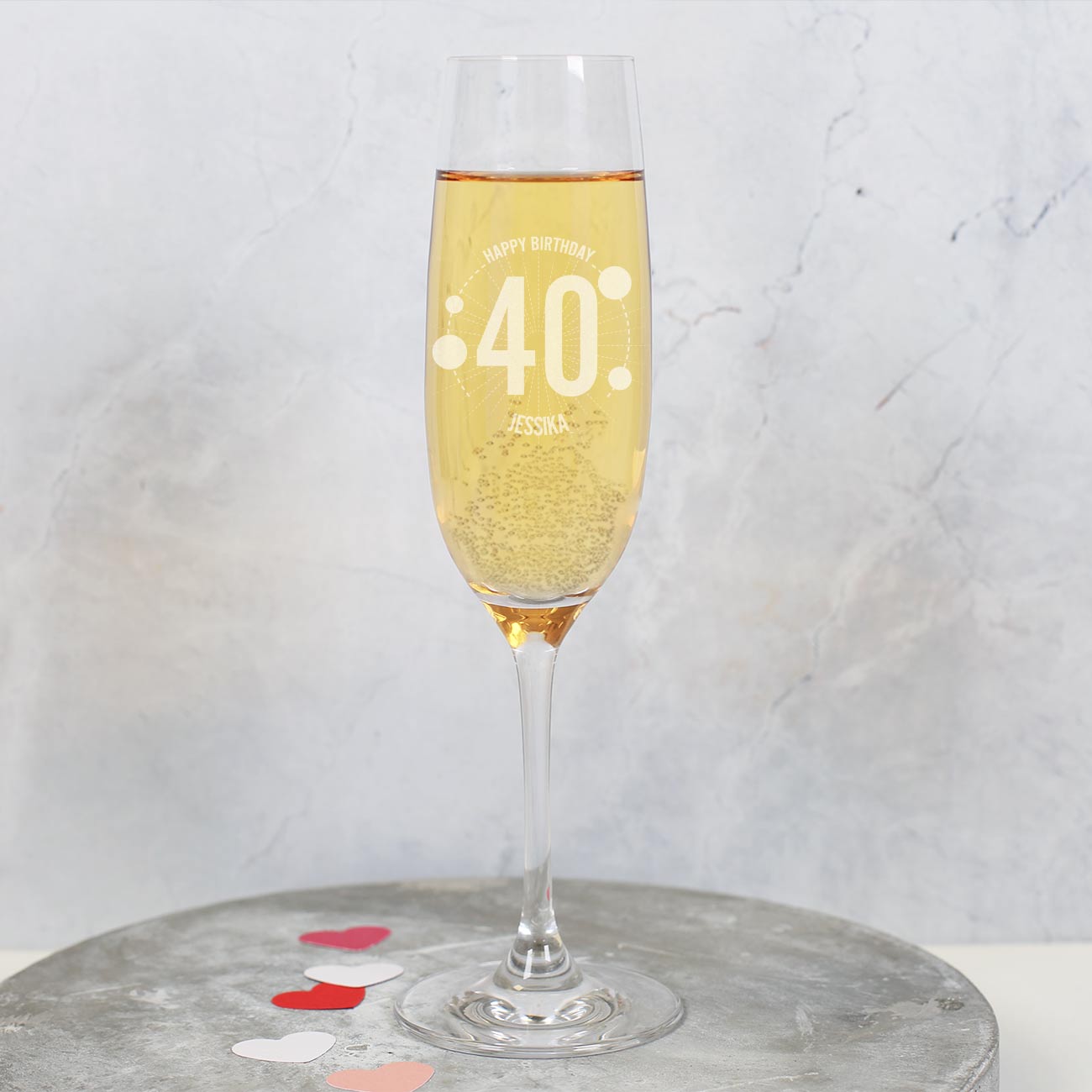 Sektglas von Leonardo zum Geburtstag mit Gravur 