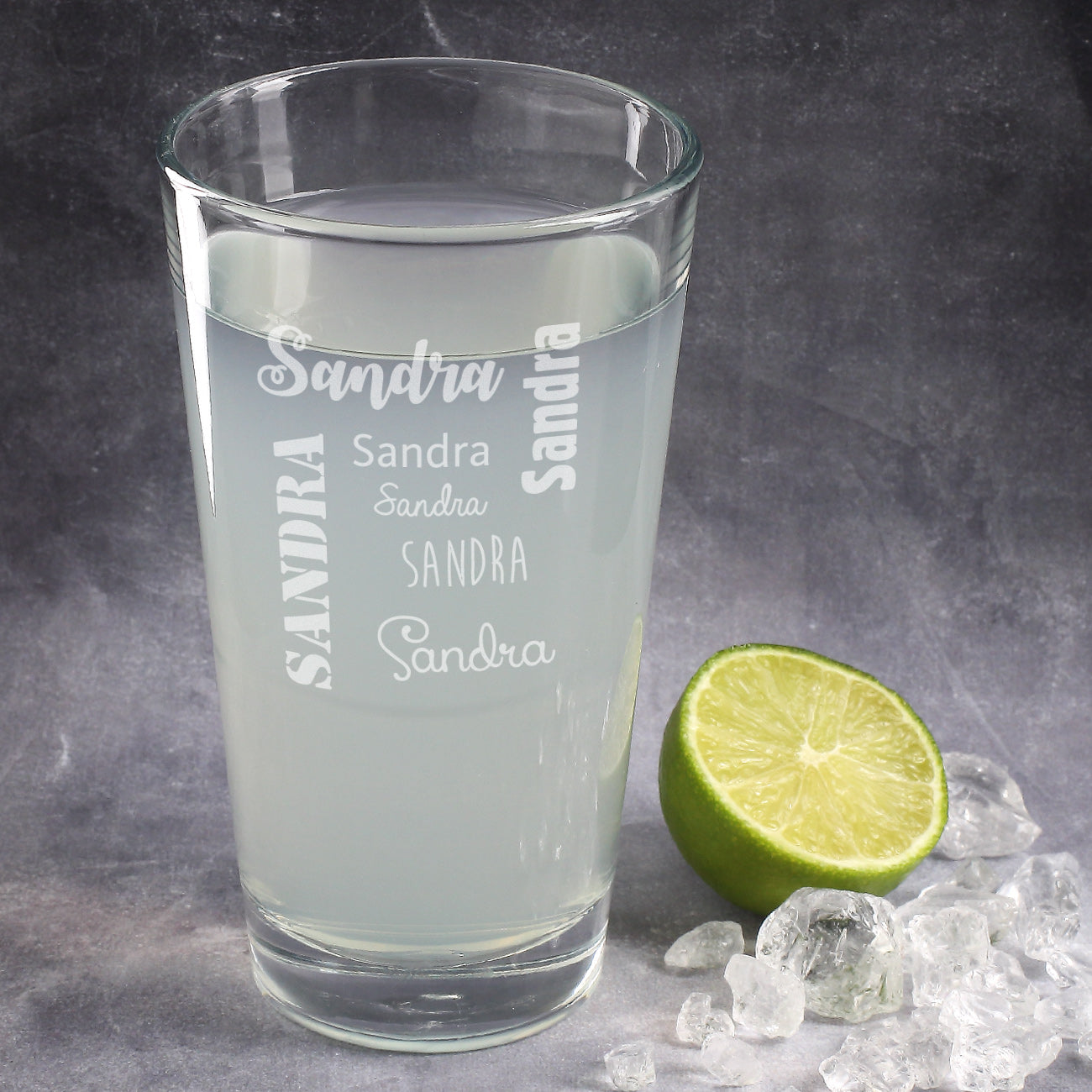 Stapelbares Trinkglas von Leonardo mit Ihrem Wunschnamen