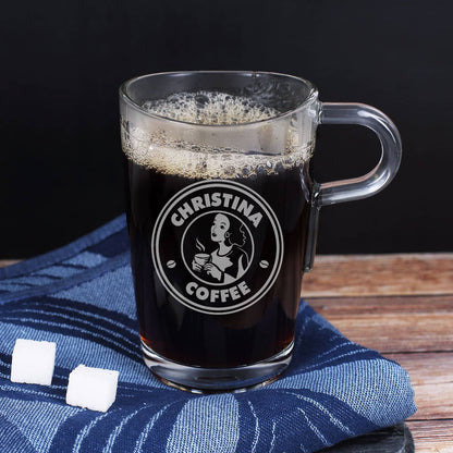 Leonardo Glas mit Coffee Motiv