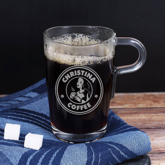 Leonardo Glas mit Coffee Motiv
