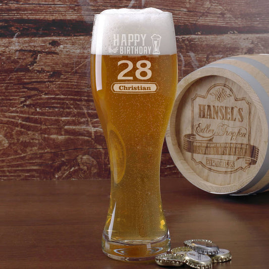 Weizenglas von Leonardo zum Geburtstag