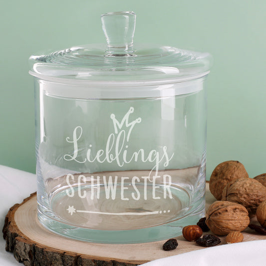 Lieblings... Glasdose von Leonardo mit Wunschgravur