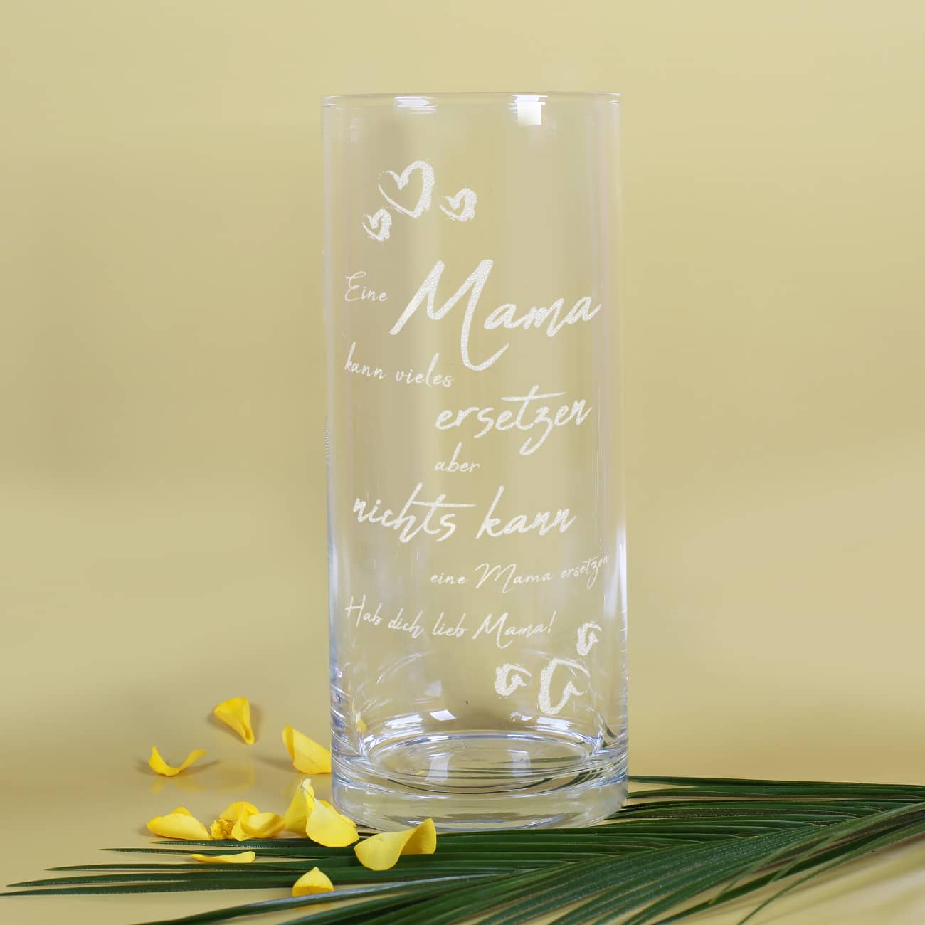 Glasvase zum Muttertag