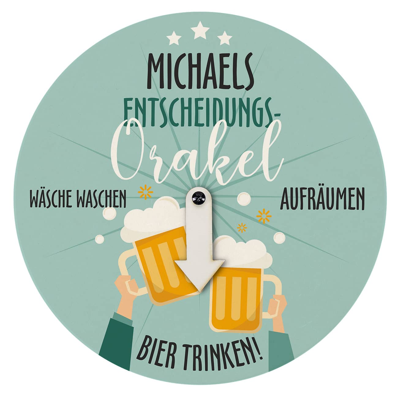 Mit Name personalisiert