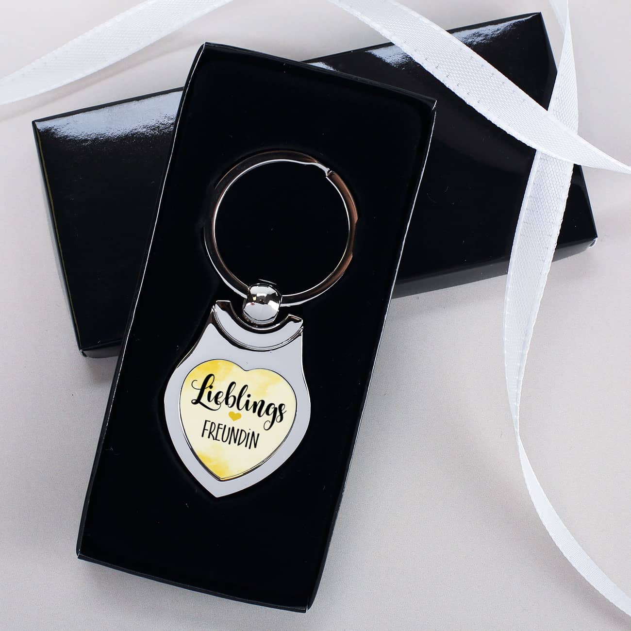 Herzanhänger mit Ihrem Wunschtext für Ihren liebsten Menschen