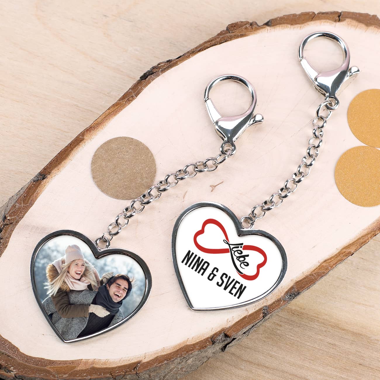 Unendliche Liebe - Schlüsselanhänger mit Ihrem Foto