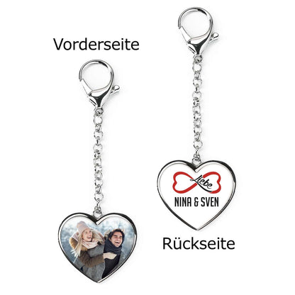 Unendliche Liebe - Schlüsselanhänger mit Ihrem Foto
