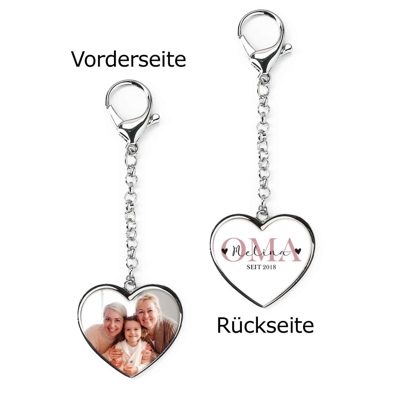 Vorder- und Rückseite des Anhängers