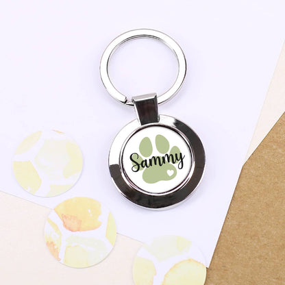 Personalisierter Schlüsselanhänger mit Name des Haustieres