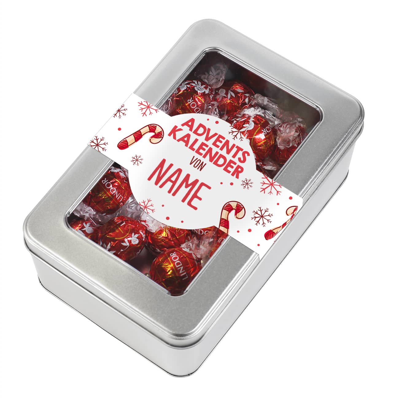 Adventskalender mit Name nach Wunsch bedruckt