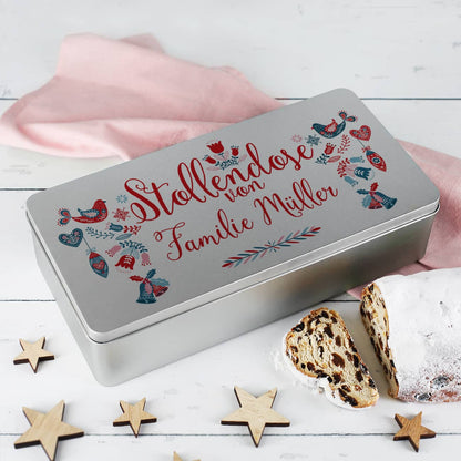 Stollendose mit persönlichem Aufdruck