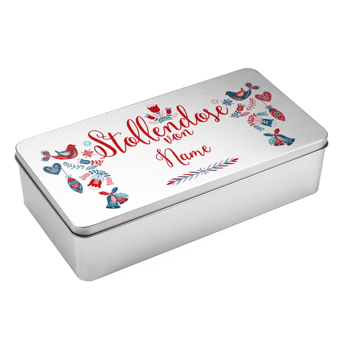 Stollendose mit persönlichem Aufdruck