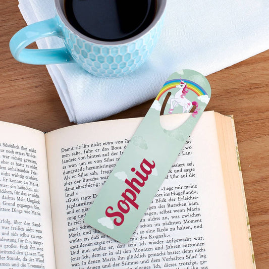Einhorn - Lesezeichen mit Name