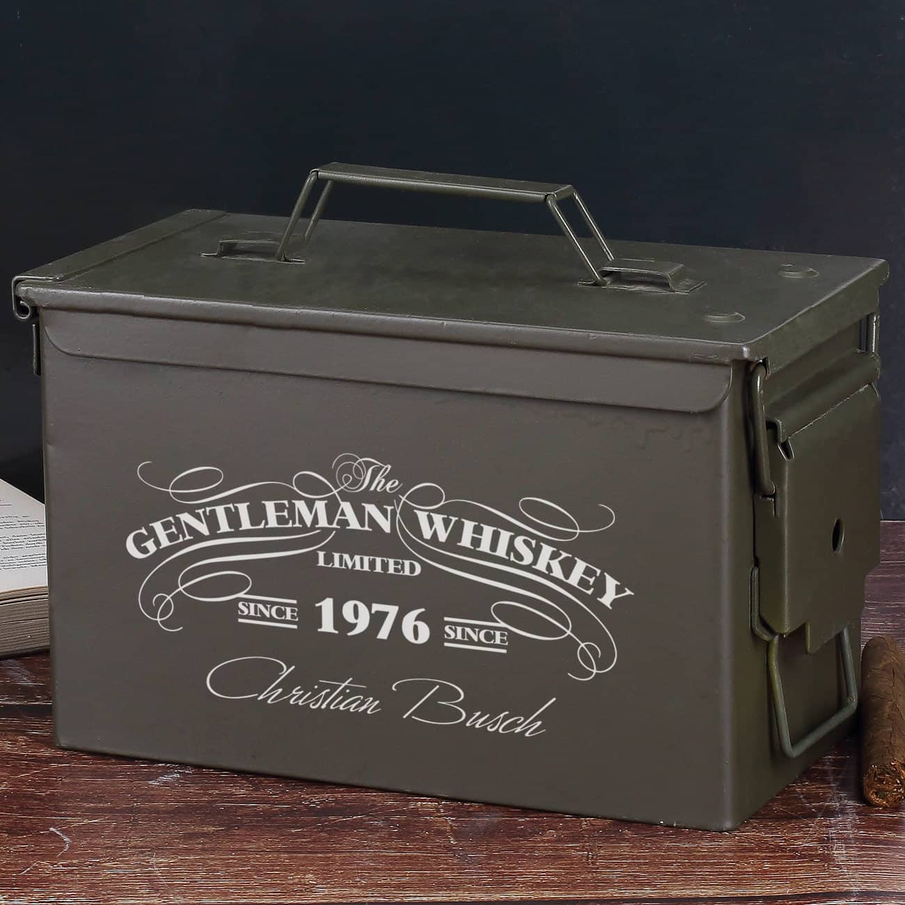 bedruckte Munitionsbox