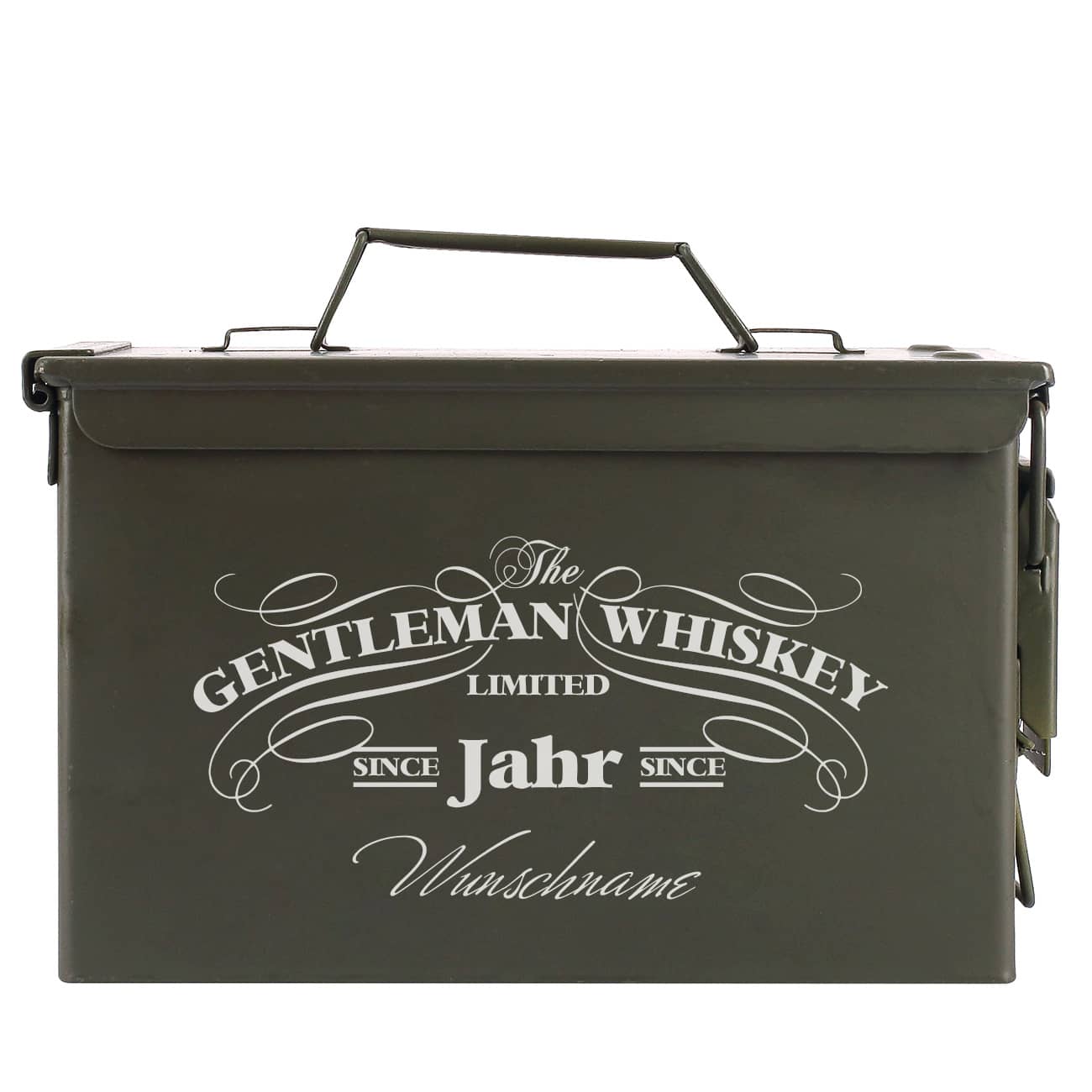 Munitionsbox mit Ihrem Wunschnamen und Jahr bedruckt