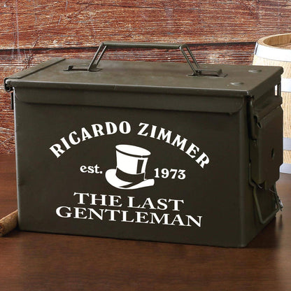 Munitionsbox mit Gravur