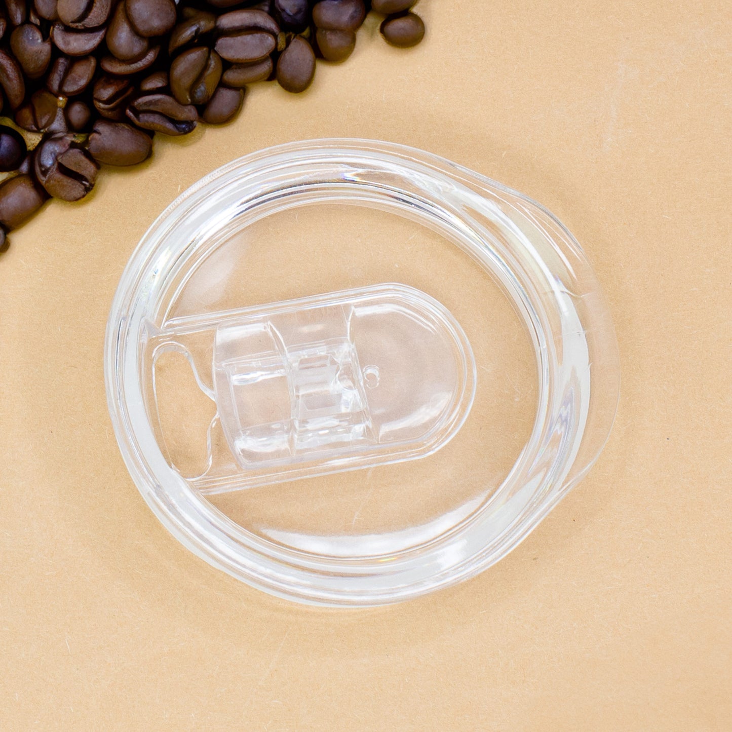 Abnehmbarer transparenter Deckel mit Schiebeverschluss für Thermobecher „Tea Time“