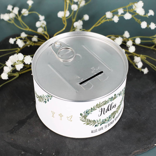 Spardose für Geldgeschenke zur Taufe, Kommunion, Konfirmation