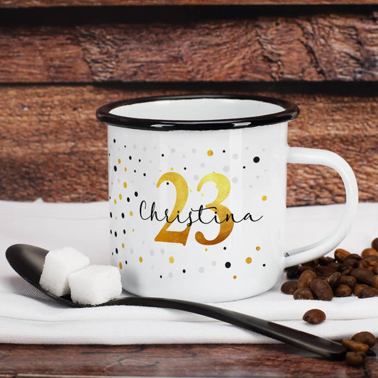 Beidseitiger Aufdruck auf der Tasse