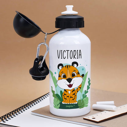 Trinkflasche für Kinder mit Tiger