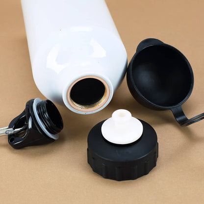 Aluminium-Trinkflasche mit Feuerwehr-Motiv und Name