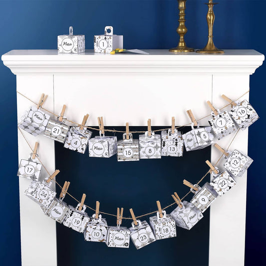 Adventskalender zum selbst befüllen mit Wunschname und tollem Motiv