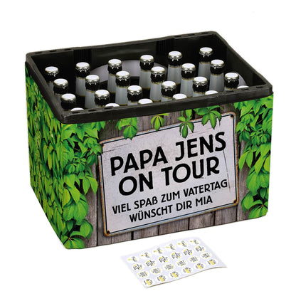 Vatertagsgeschenk - Bierkasten-Banderole mit Ihrem Wunschtext