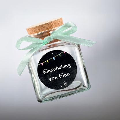 Anwendungsbeispiel: Glas mit Aufkleber-Siegel