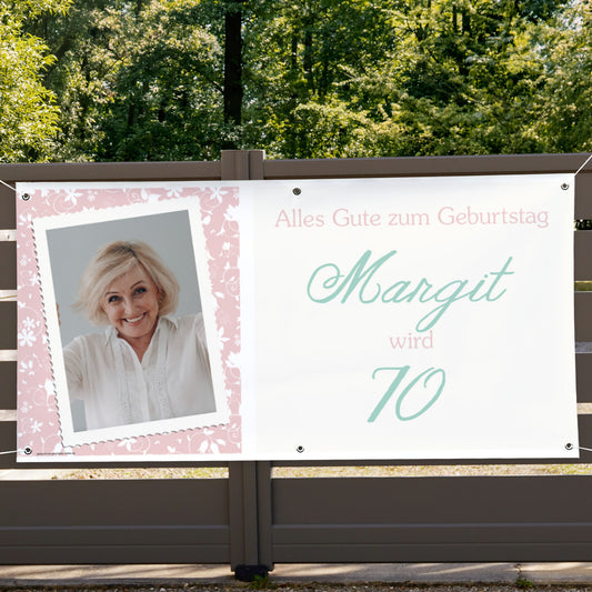 XXL Banner für Frauen - Geburtstag mit Foto