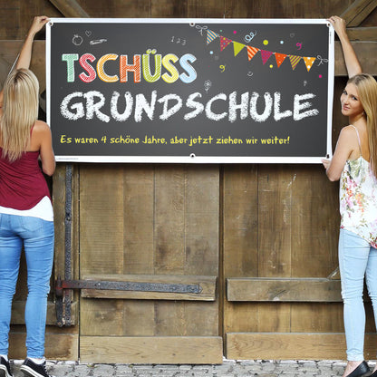 Tschüß Grundschule - XXL Banner zum Abschied