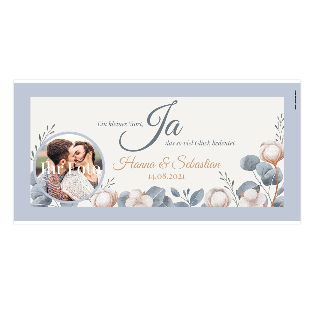 Romantisches Foto Hochzeitsbanner 