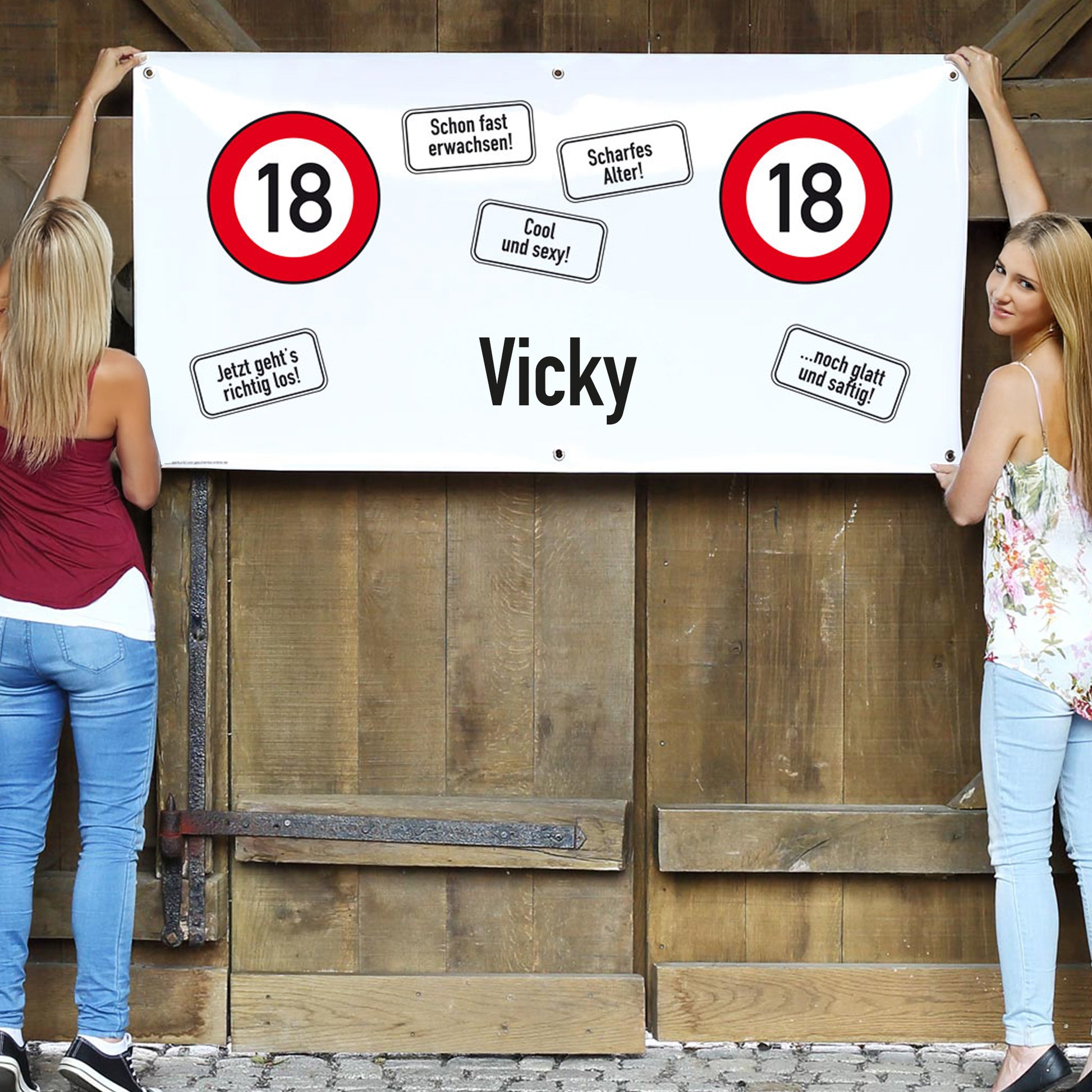 Deko-Banner zum 18. Geburtstag