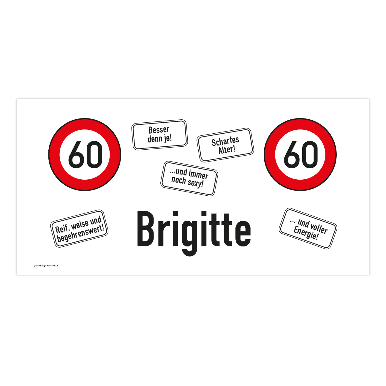 Banner 60. Geburtstag 