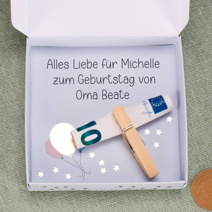 Happy Birthday 18 - Geschenkbox für Geldgeschenke Innen