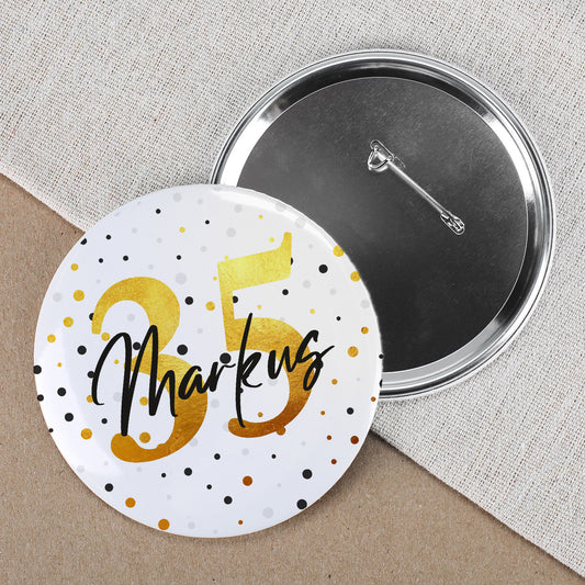 Ansteckbutton zum Geburtstag